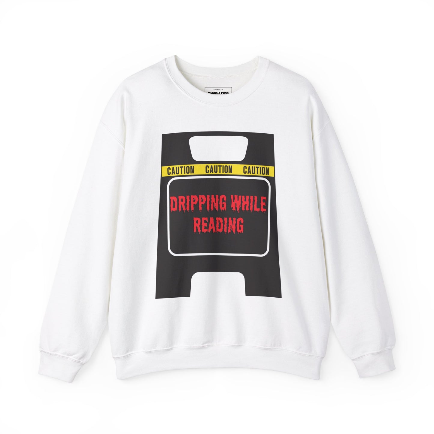 "Dripping while Reading" Crew Sweatshirt