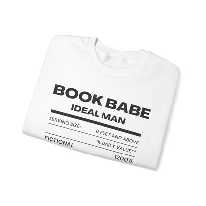 "Book Babe Ideal Man" Crewneck Sweatshirt