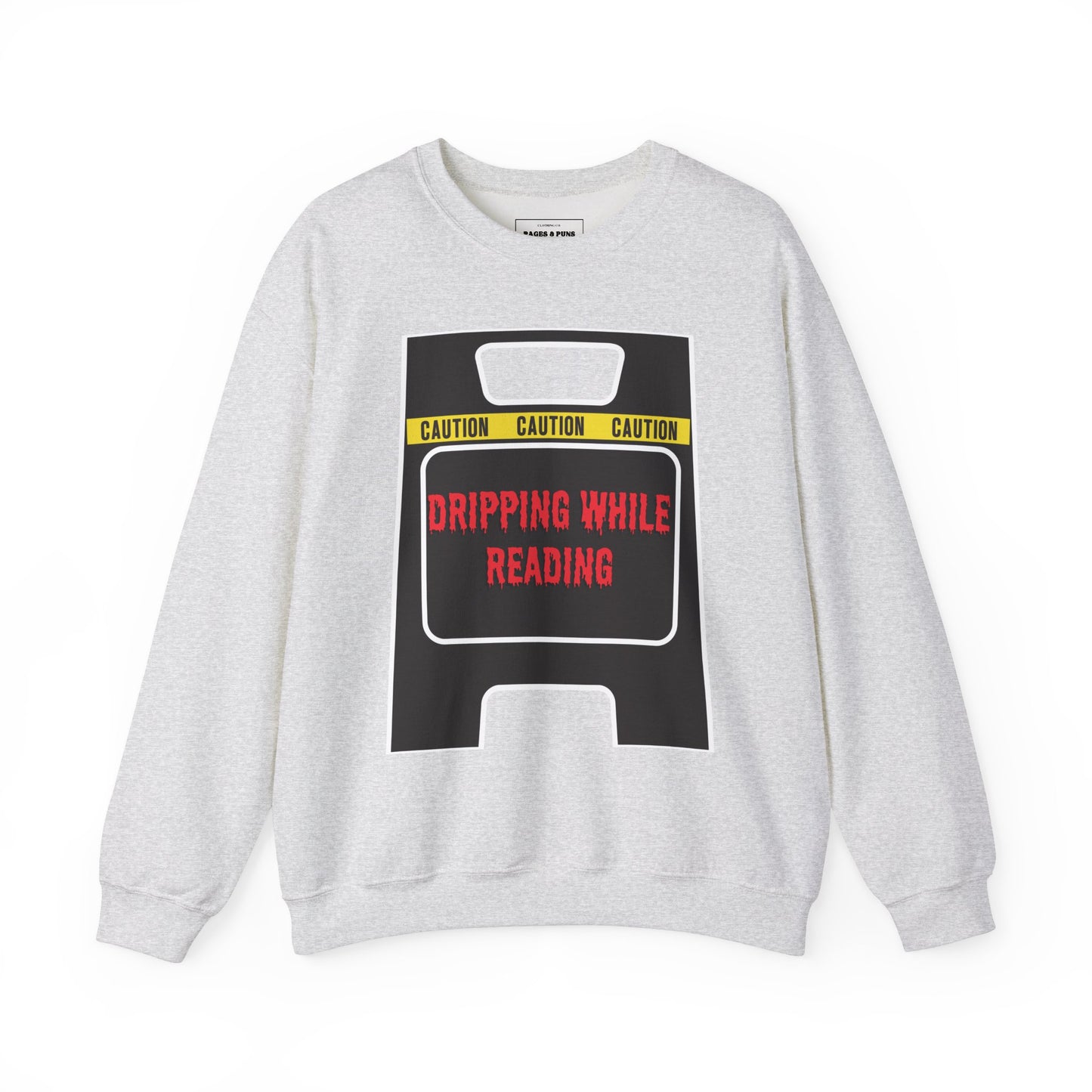 "Dripping while Reading" Crew Sweatshirt