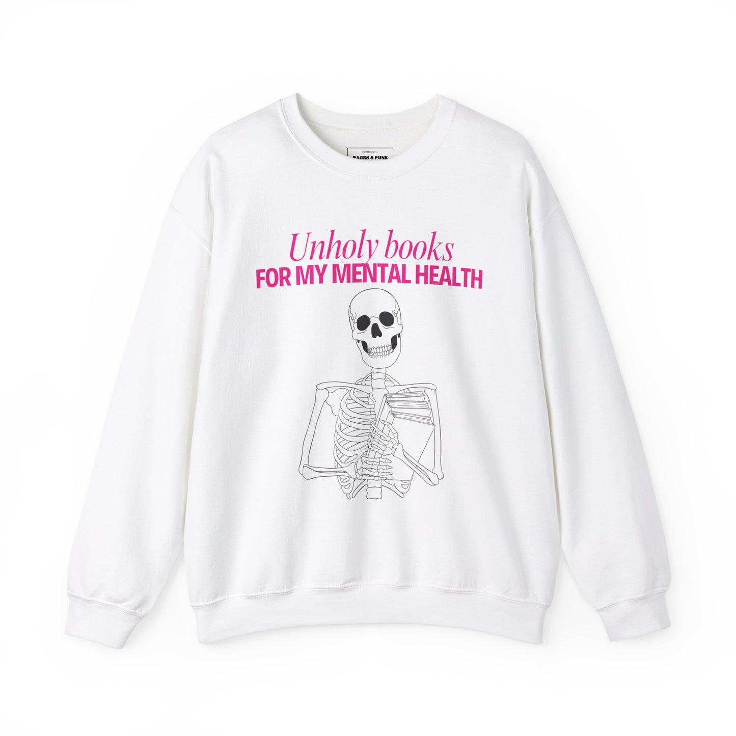 "Unholy Books for my Mental Health" Crew Sweatshirt