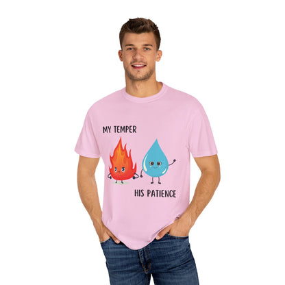 "My temper, His patience" T-shirt