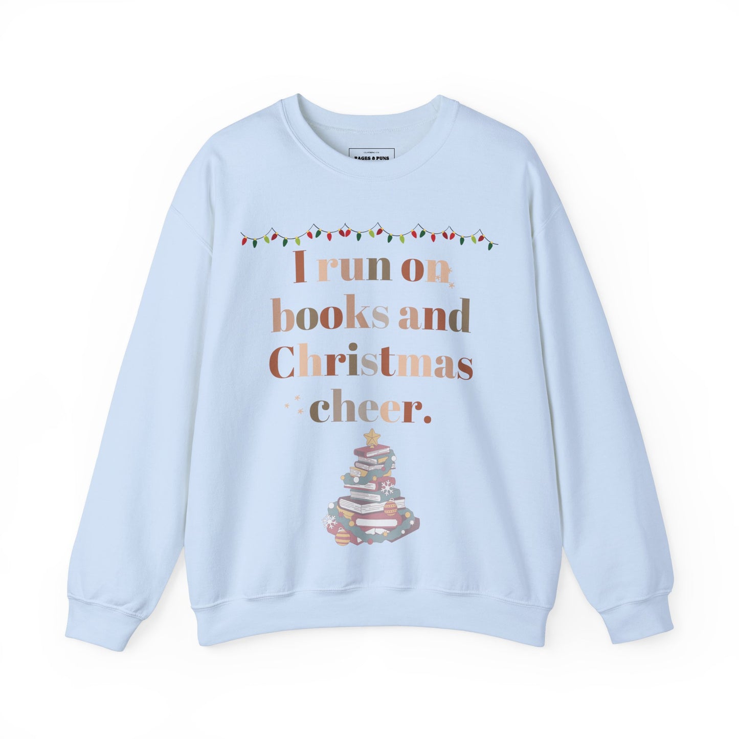 'Books & Christmas Cheer' Crewneck Sweatshirt