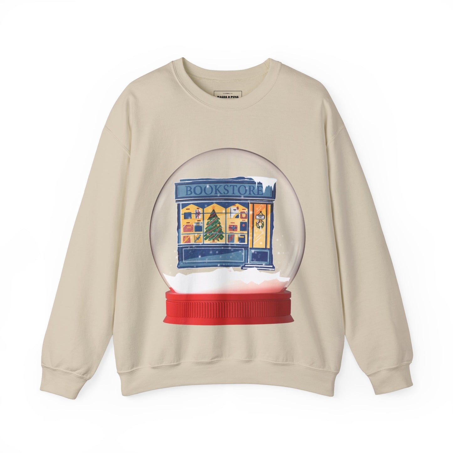 'Bookstore Snow globe' Crewneck Sweatshirt