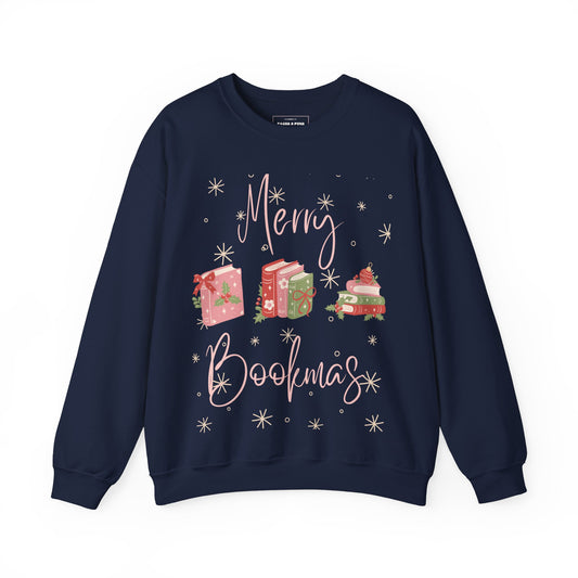 'Merry Bookmas' Crewneck Sweatshirt