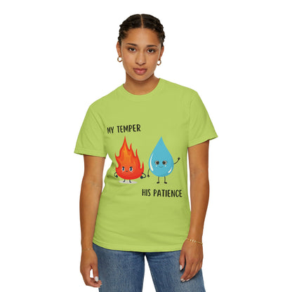 "My temper, His patience" T-shirt