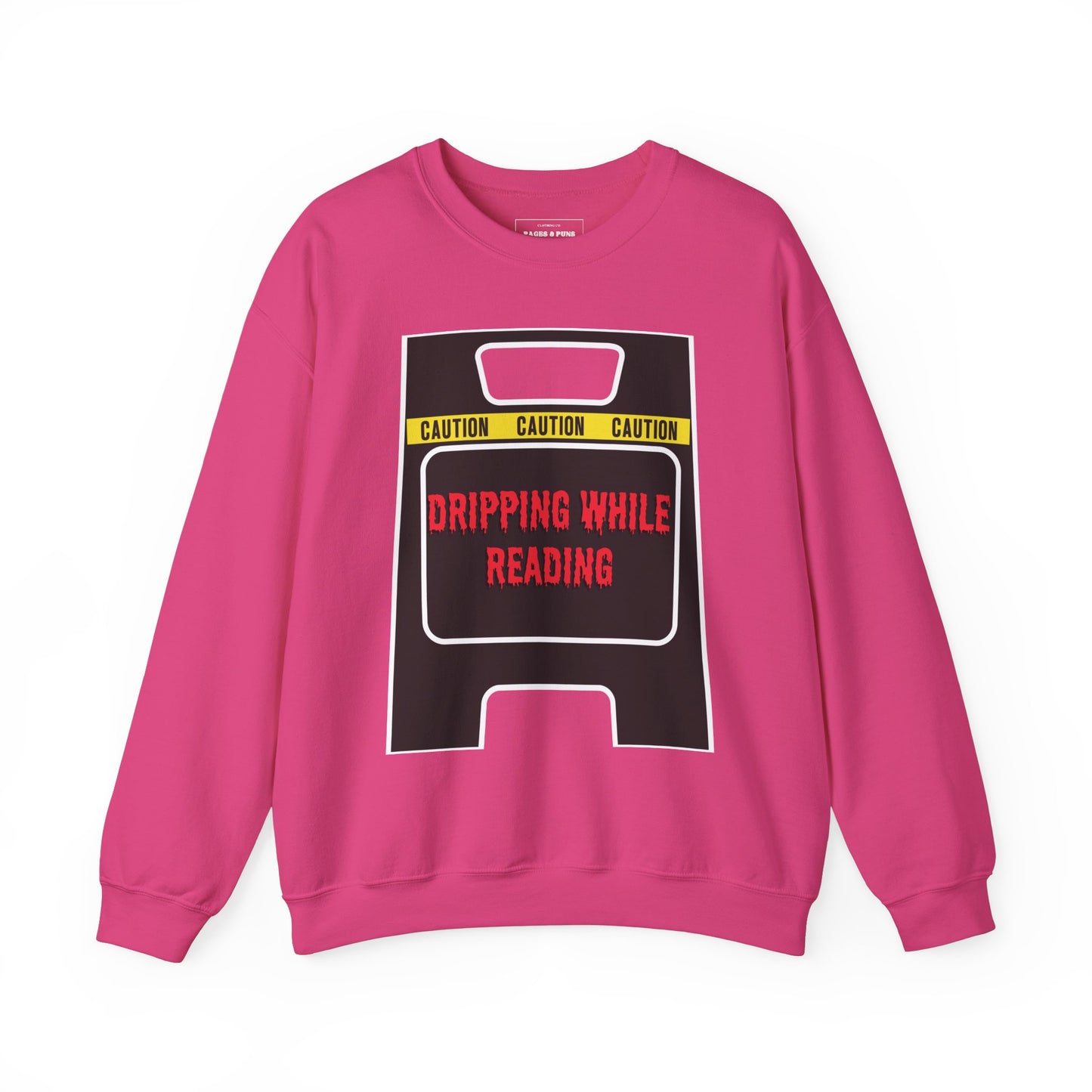 "Dripping while Reading" Crew Sweatshirt