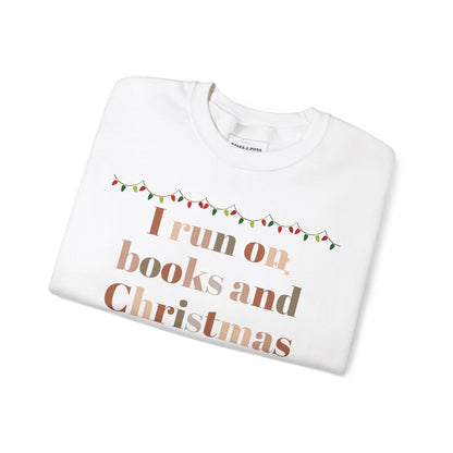 'Books & Christmas Cheer' Crewneck Sweatshirt