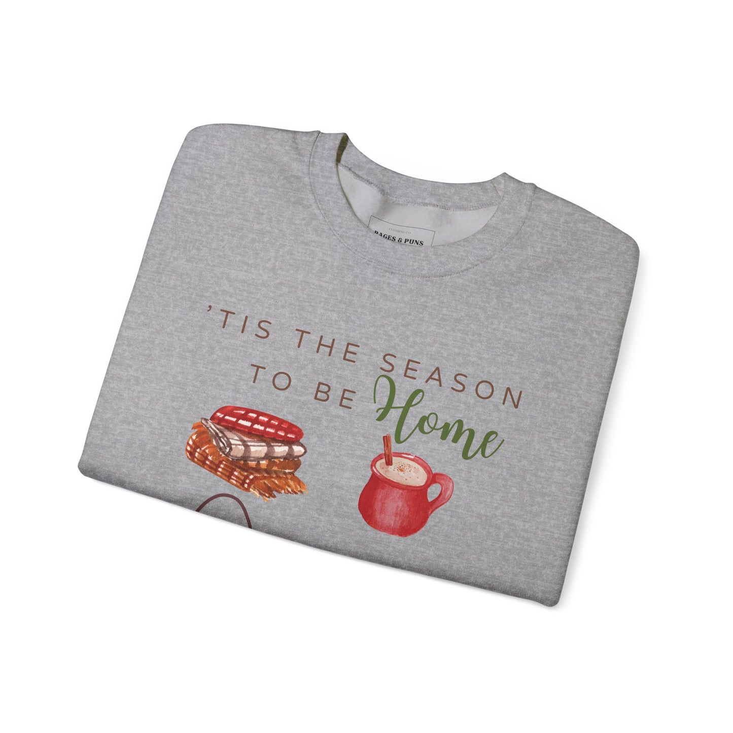 'Home, Cozy & Reading' Crewneck Sweatshirt