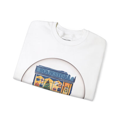 'Bookstore Snow globe' Crewneck Sweatshirt