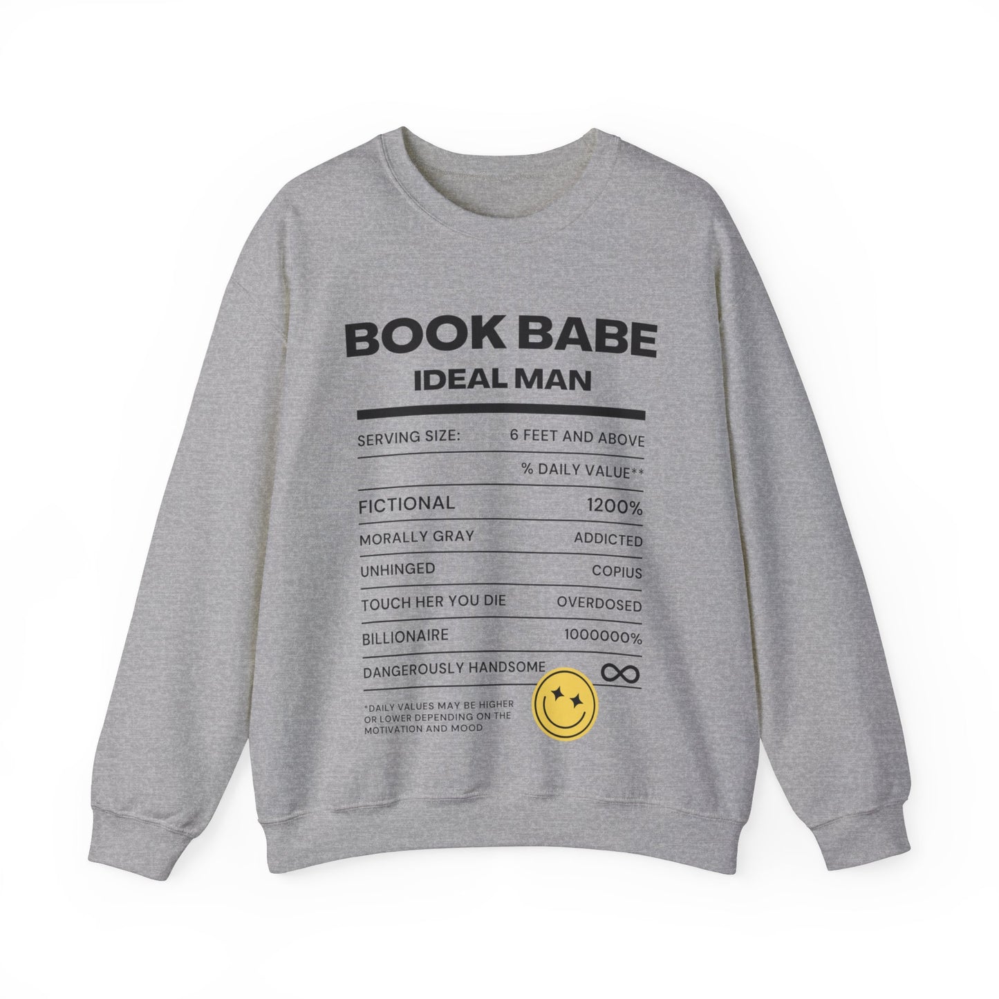 "Book Babe Ideal Man" Crewneck Sweatshirt