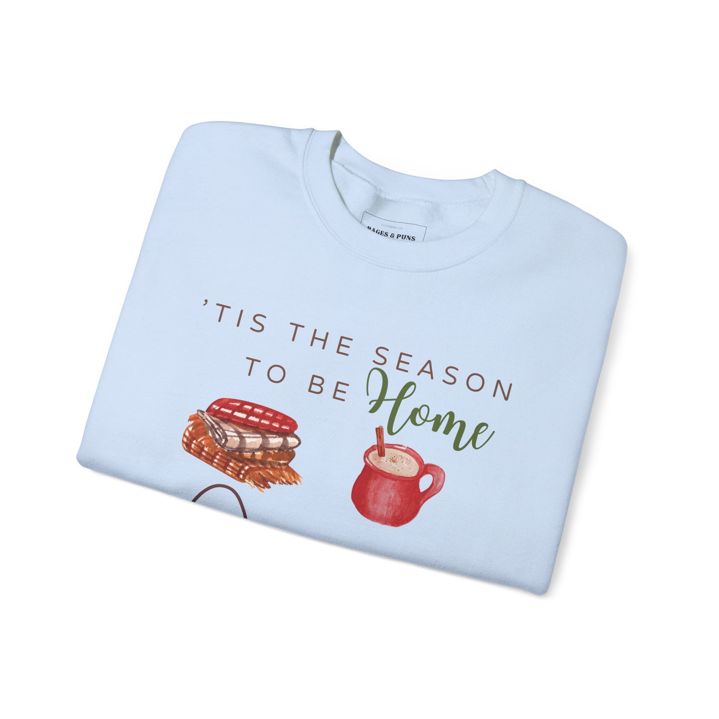 'Home, Cozy & Reading' Crewneck Sweatshirt