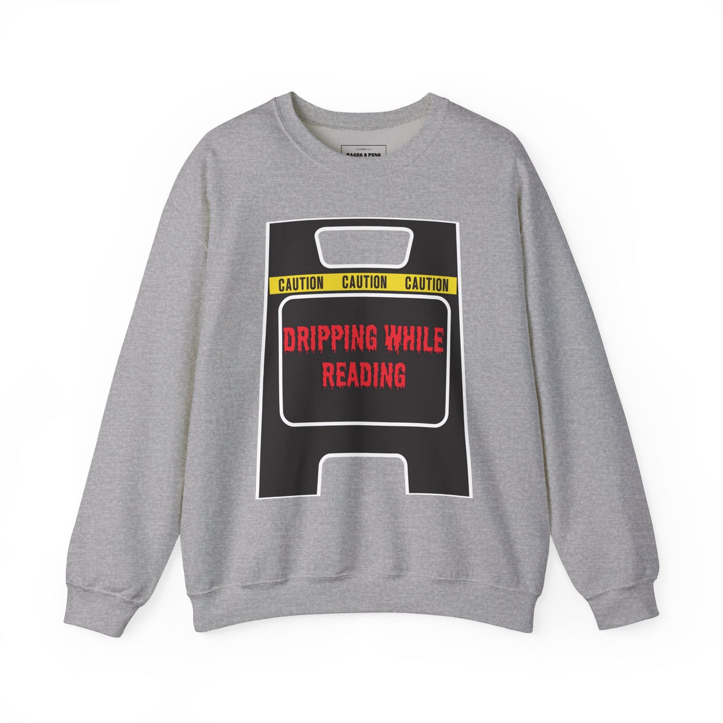 "Dripping while Reading" Crew Sweatshirt