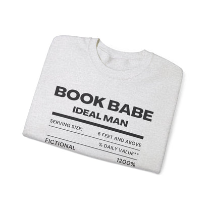 "Book Babe Ideal Man" Crewneck Sweatshirt