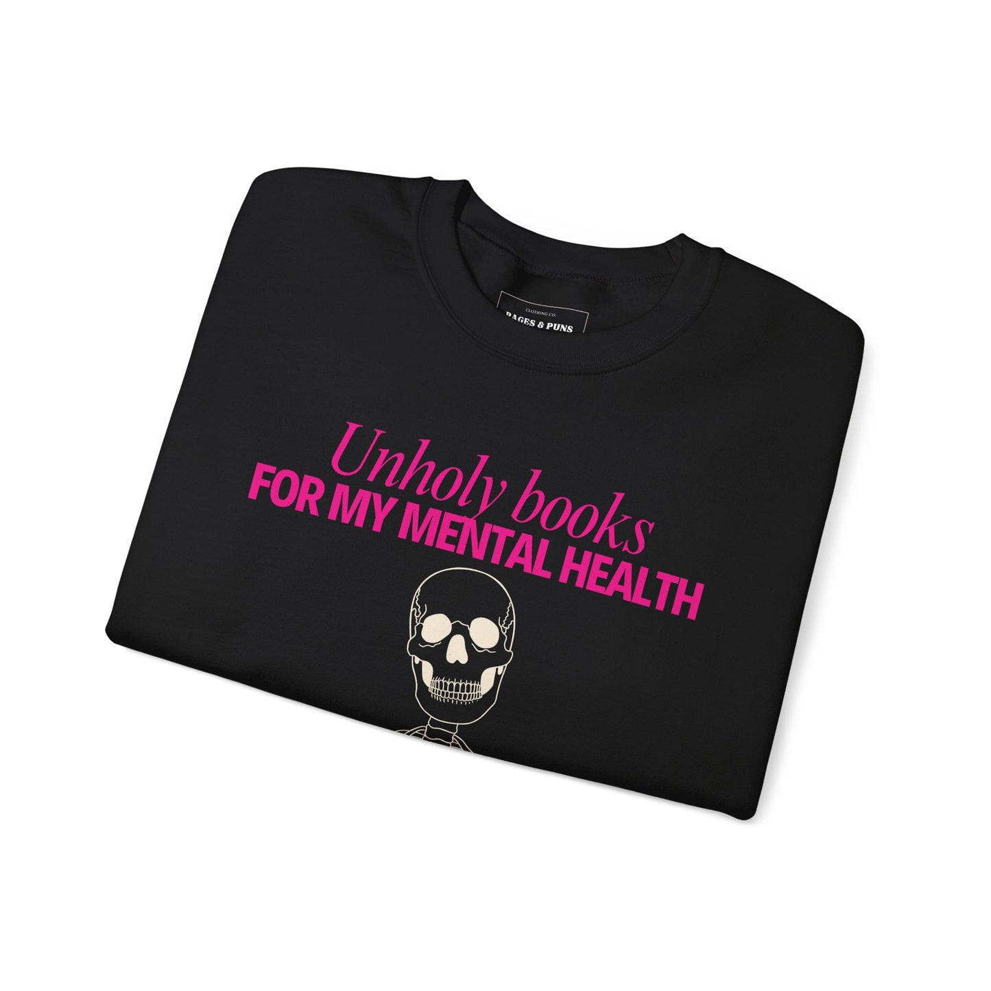 "Unholy Books for my Mental Health" Crew Sweatshirt