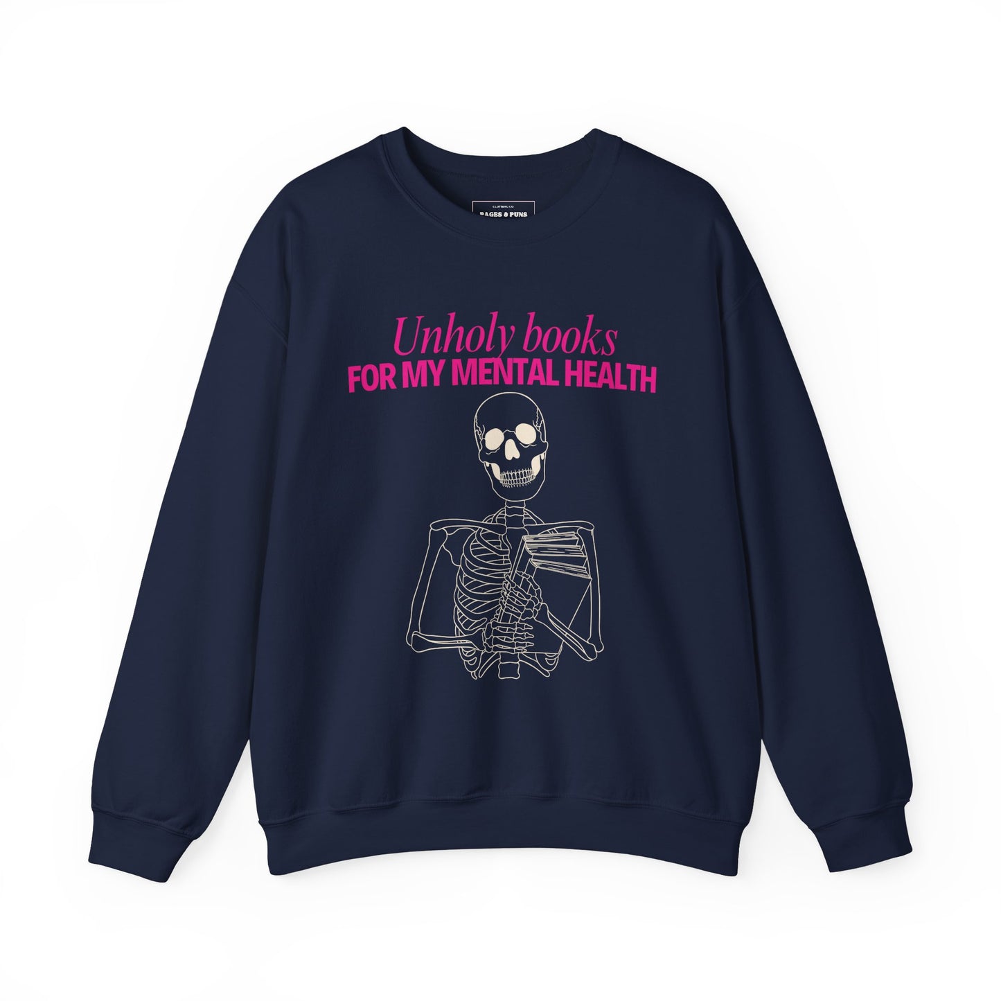 "Unholy Books for my Mental Health" Crew Sweatshirt