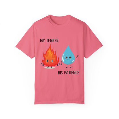 "My temper, His patience" T-shirt