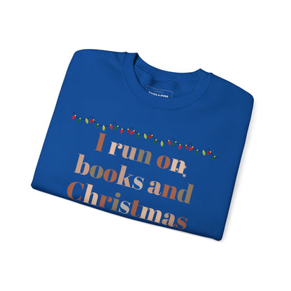 'Books & Christmas Cheer' Crewneck Sweatshirt