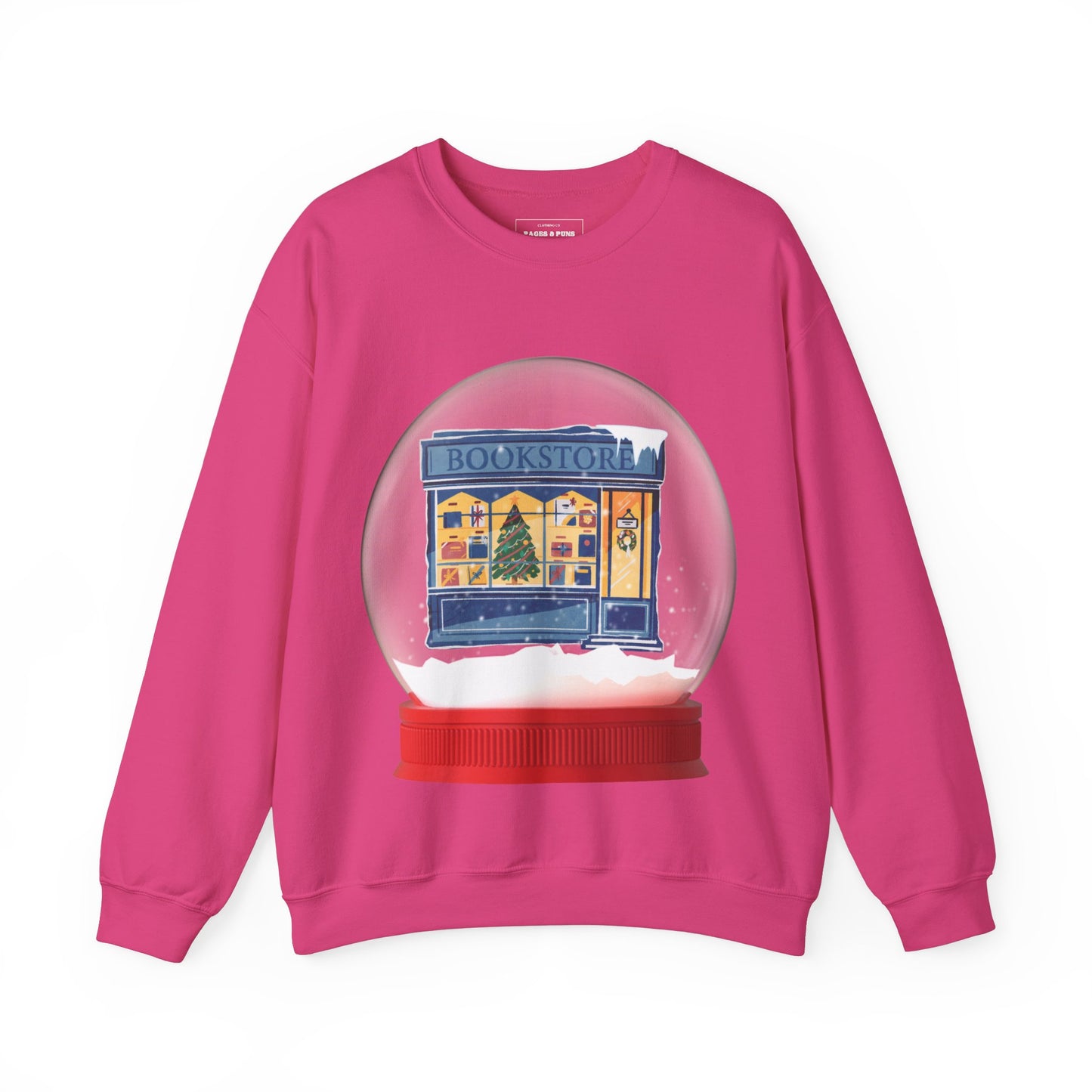 'Bookstore Snow globe' Crewneck Sweatshirt