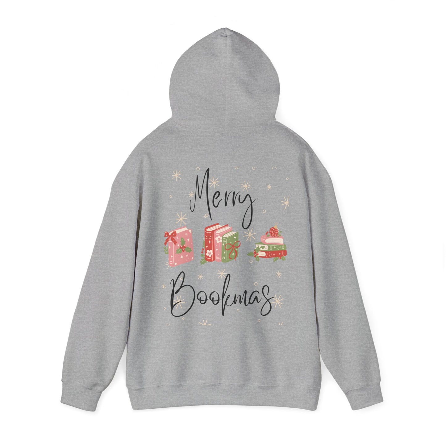 'Merry Bookmas' Hooded Sweatshirt