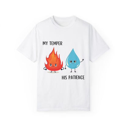 "My temper, His patience" T-shirt