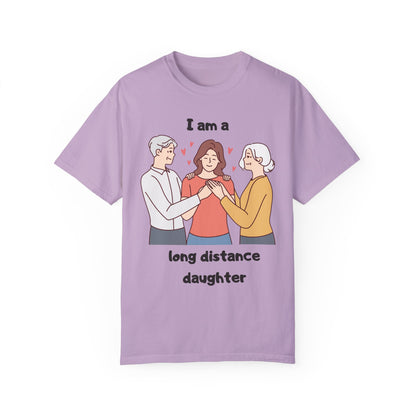 "Long distance daughter with parents" T-shirt