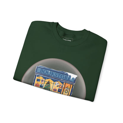 'Bookstore Snow globe' Crewneck Sweatshirt