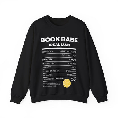 "Book Babe Ideal Man" Crewneck Sweatshirt