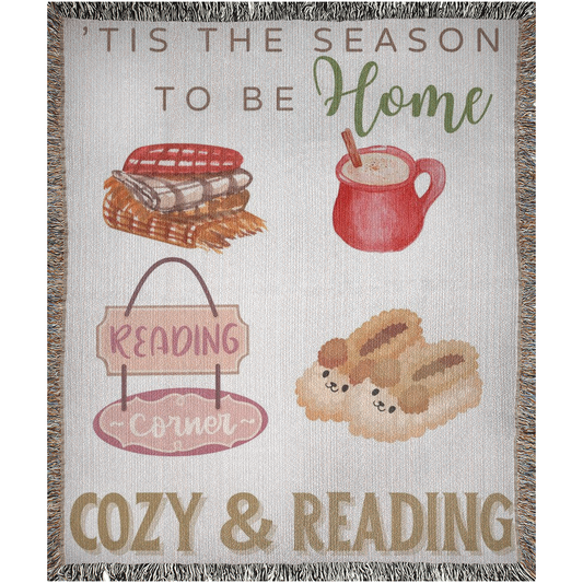 'Home, Cozy & Reading' Woven throws