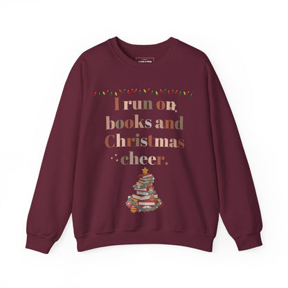 'Books & Christmas Cheer' Crewneck Sweatshirt