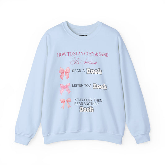 "Coquette Bookish Girl" Crew Sweatshirt