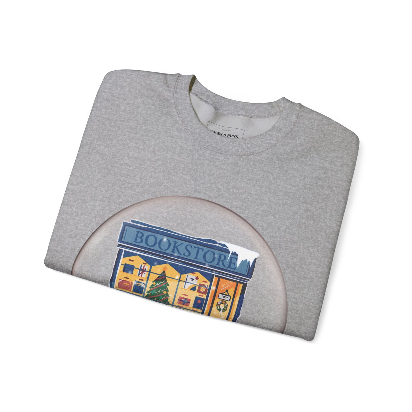 'Bookstore Snow globe' Crewneck Sweatshirt