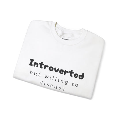 "Introverted Book Lover" Crew Sweatshirt