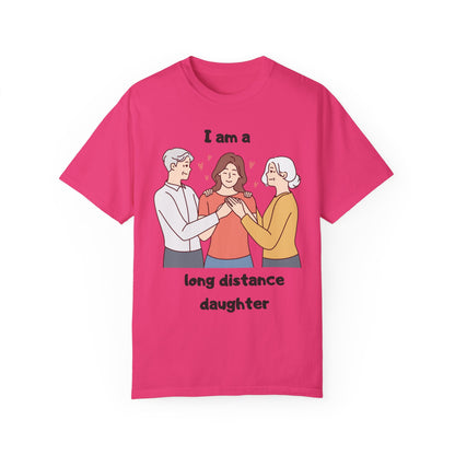 "Long distance daughter with parents" T-shirt