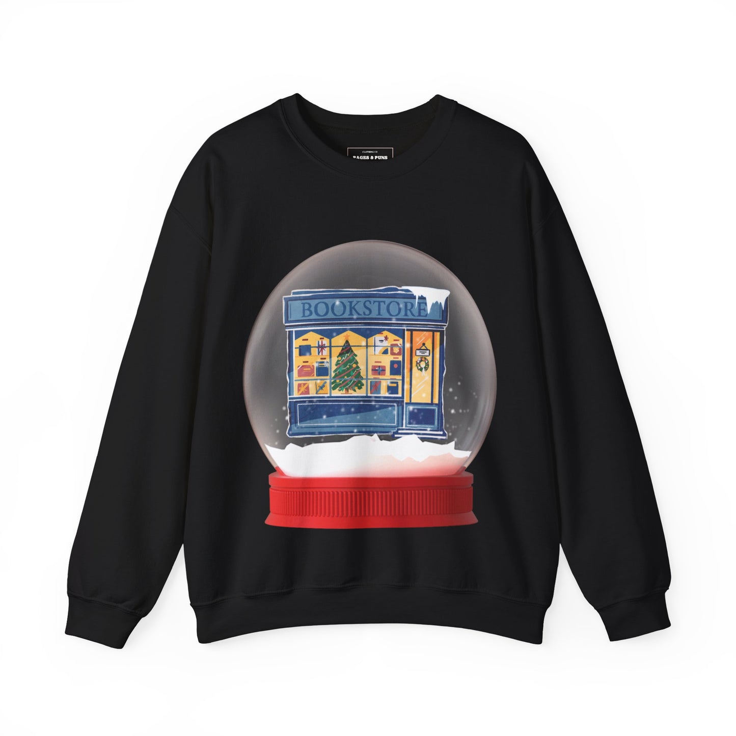 'Bookstore Snow globe' Crewneck Sweatshirt