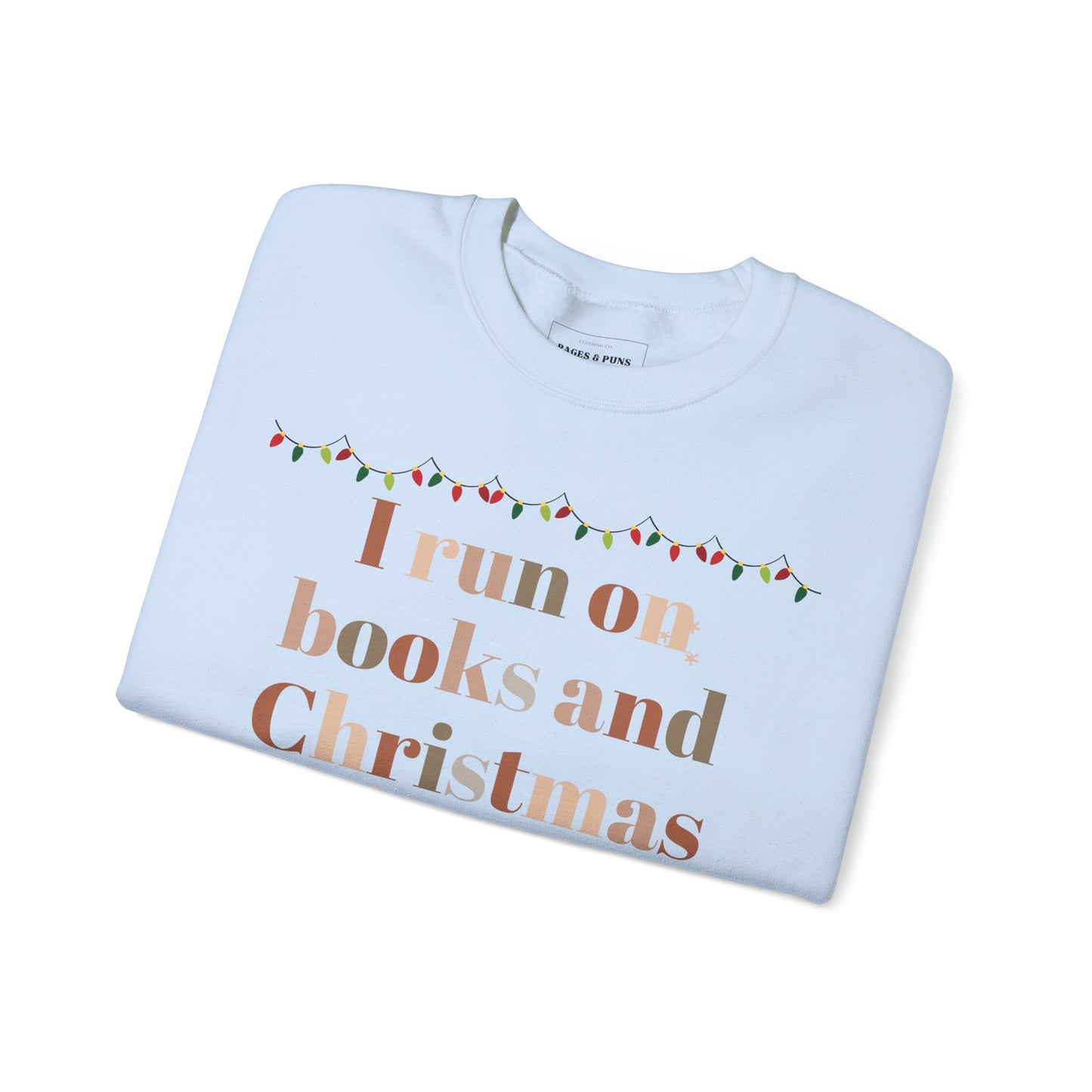 'Books & Christmas Cheer' Crewneck Sweatshirt