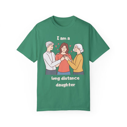 "Long distance daughter with parents" T-shirt