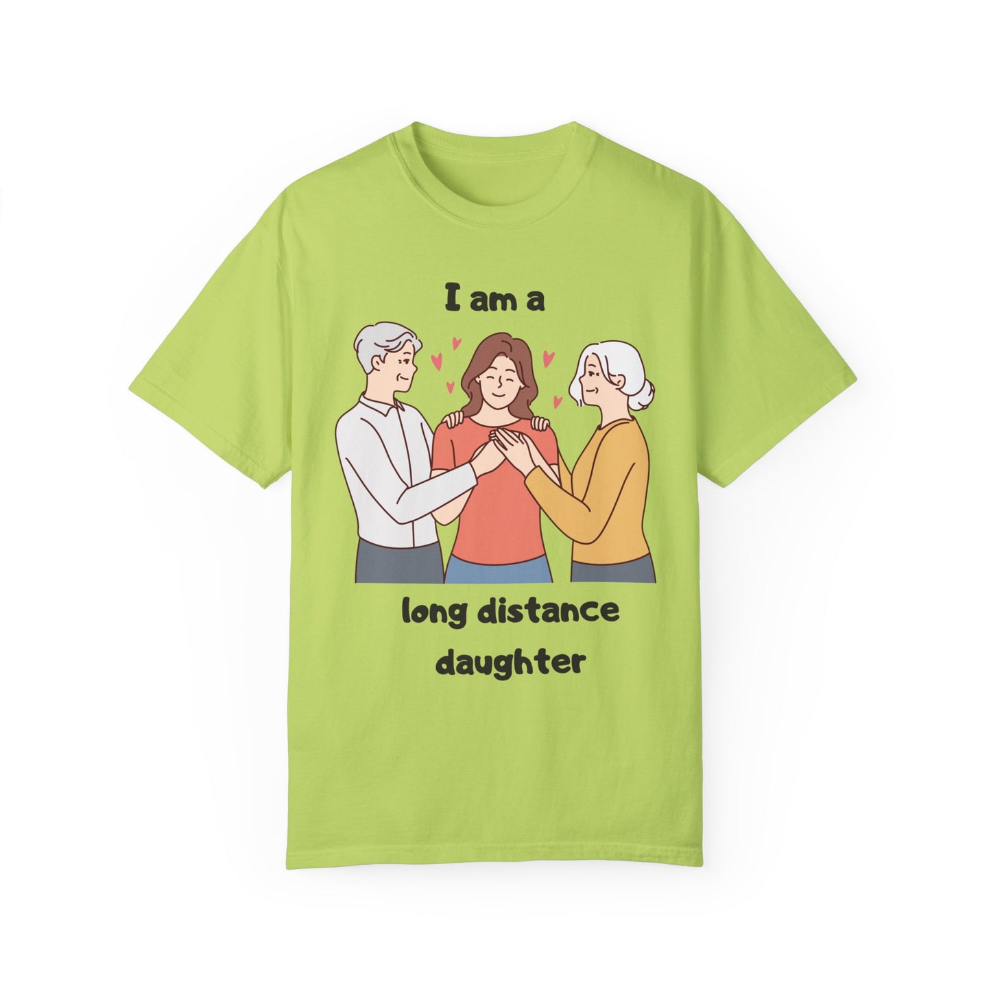 "Long distance daughter with parents" T-shirt