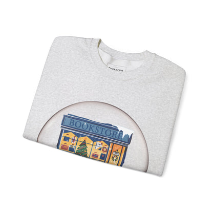 'Bookstore Snow globe' Crewneck Sweatshirt