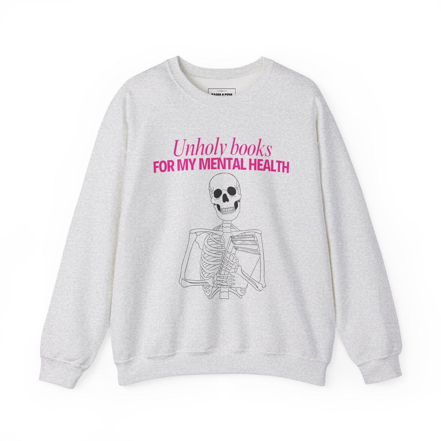 "Unholy Books for my Mental Health" Crew Sweatshirt