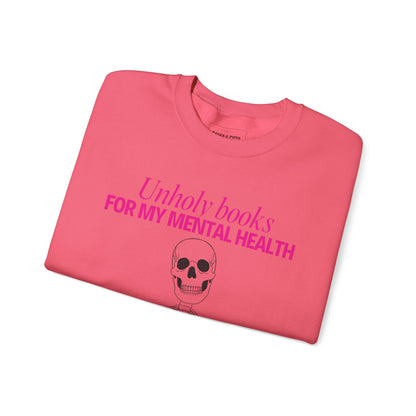 "Unholy Books for my Mental Health" Crew Sweatshirt