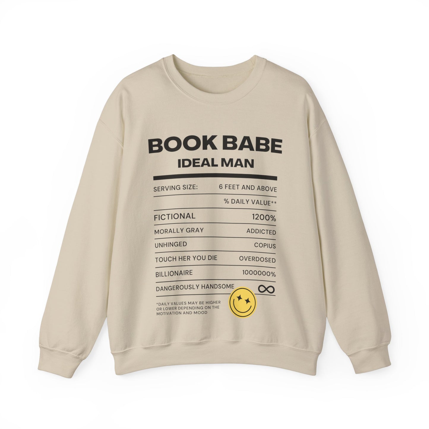 "Book Babe Ideal Man" Crewneck Sweatshirt