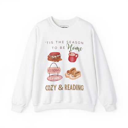 'Home, Cozy & Reading' Crewneck Sweatshirt