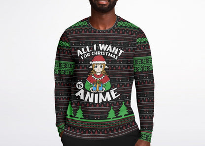 "All I want for Christmas is Anime" Sweatshirt